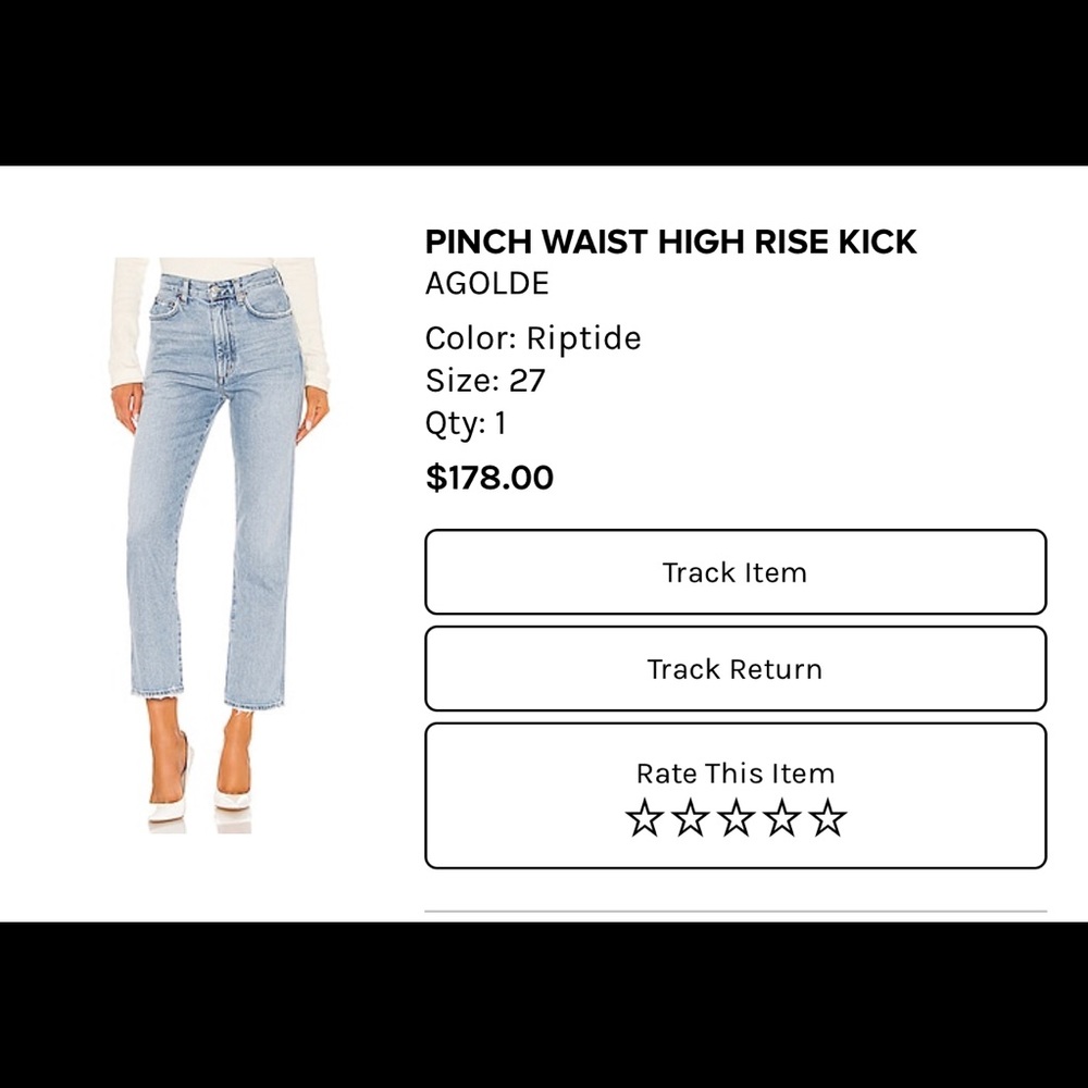 Agolde Pinch Waist Denim